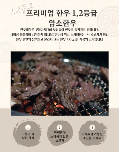 한우대학 한우잡육, 1kg, 1개 상세 이미지 3