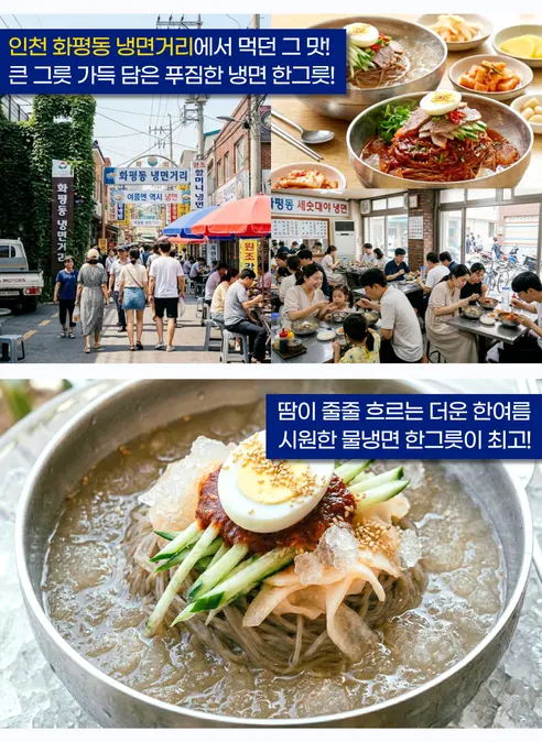 냉면거리 화평동 세숫대야 왕 냉면, 물냉면 5인 + 비빔냉면 5인, 총 10인분, 3.9kg, 1세트 상세 이미지 13