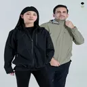 마운틴벨리 남여공용 홑겹 방수 코팅 안감 경량 바람막이 아우터 MVJ5368, 블랙, 95