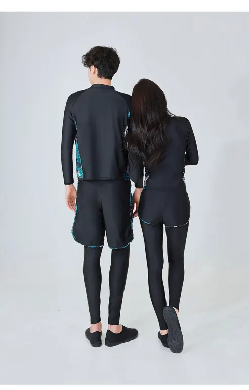 플라워라인 래쉬가드 세트, SW0001, 여성, M, 혼합컬러, 1개 상세 이미지 17