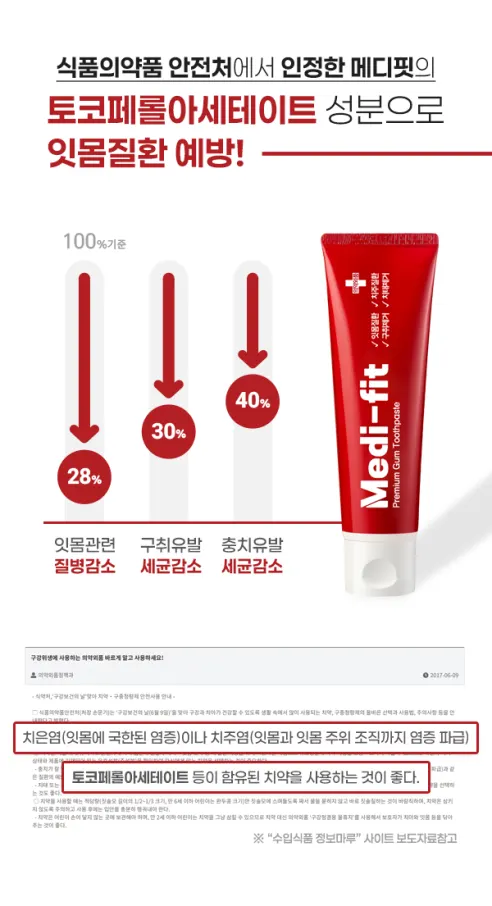메디핏 잇몸치약, 120g, 4개 상세 이미지 10