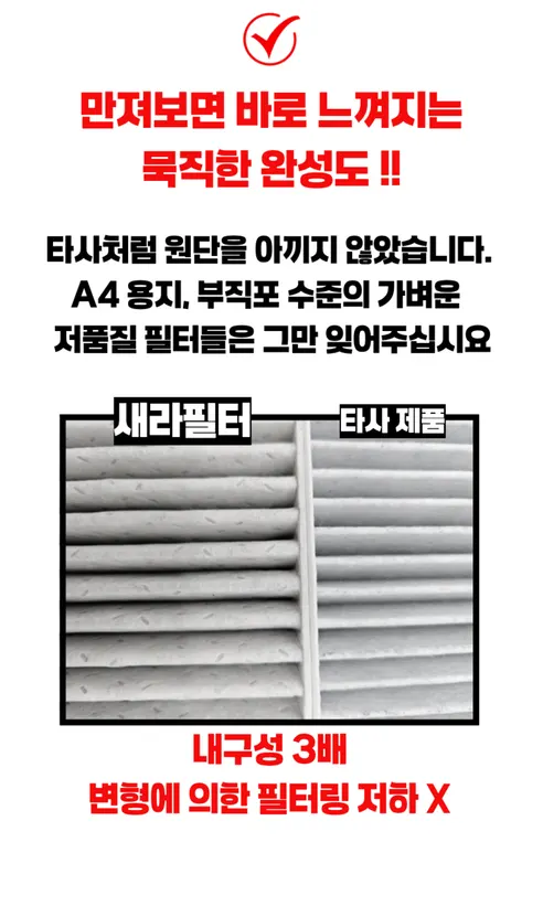 세라필터 자동차 에어컨 필터, SE-22, 활성탄, 향균, 초미세먼지, 3개 상세 이미지 7