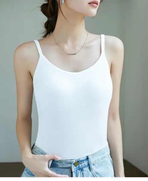 소프트 모달 노와이어 브라탑 나시, 화이트, M, 1개 상세 이미지 23