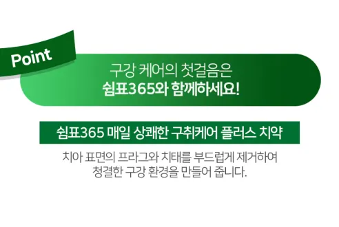 쉼표365 매일 상쾌한 구취케어 플러스 치약, 250g, 4개 상세 이미지 9