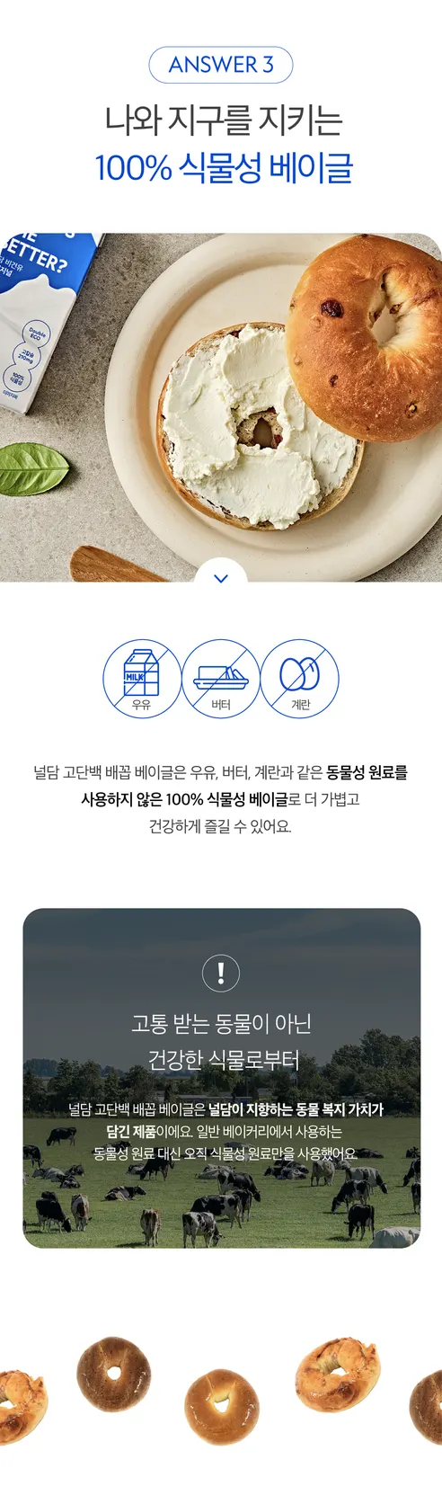 널담 고단백 배꼽 베이글, 맛혼합, 10개 상세 이미지 7