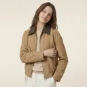카시바디 FAUX 레더 배색 카라 점퍼, 블랙, 55, 1장