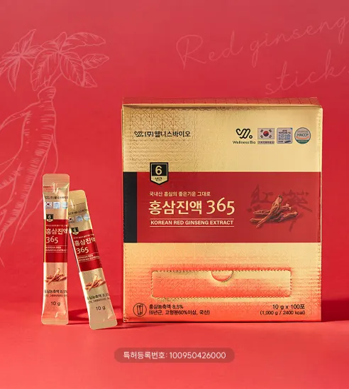 웰니스바이오 홍삼진액365, 10g, 100포, 1박스 상세 이미지 14