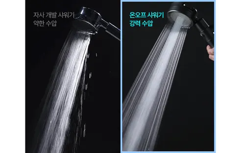 해피달링 온오프 필터 샤워기 헤드 + 필터 5개 세트, 화이트, 1개 상세 이미지 11