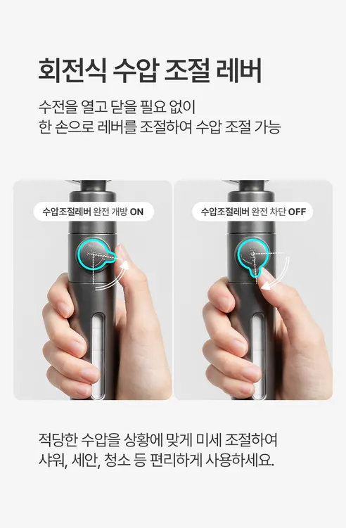 해피달링 온오프 필터 샤워기 헤드 + 필터 5개 세트, 화이트, 1개 상세 이미지 9