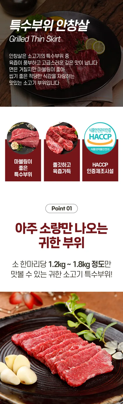소고기 토시살 600g + 안창살 600g, 1세트 상세 이미지 6
