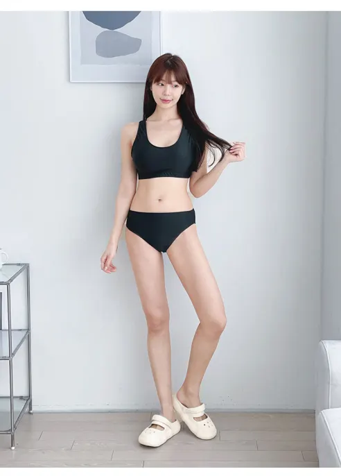 플라워라인 래쉬가드 세트, SW0001, 여성, M, 혼합컬러, 1개 상세 이미지 23