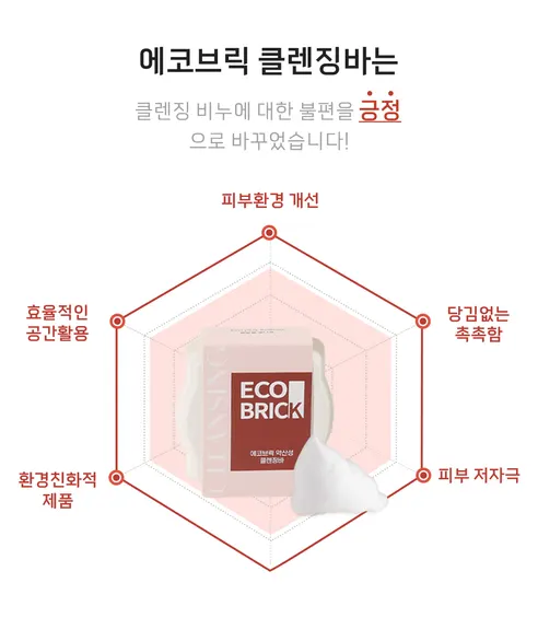 에코브릭 약산성 수분 케어 클렌징바, 100g, 2개 상세 이미지 8