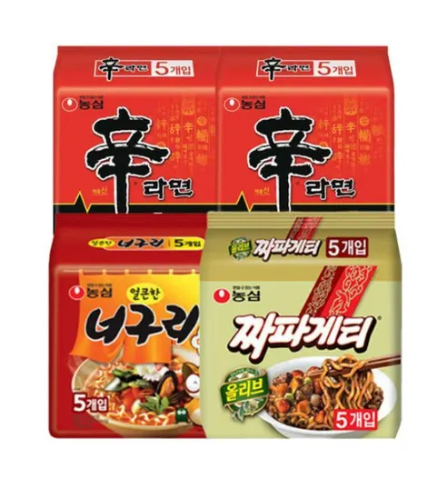 농심 신신너짜, 신라면 10봉 + 너구리 5봉 + 짜파게티 5봉, 20봉 상세 이미지 1