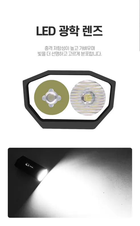 부라이트 LED 자전거 라이트 BL01, 블랙, 1개 상세 이미지 8