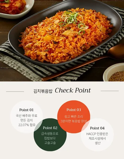 천일식품 볶음밥, 햄야채 3봉 + 김치 3봉 + 소세지김치 3봉 + 새우 1봉, 250g, 10봉, 1개 상세 이미지 7