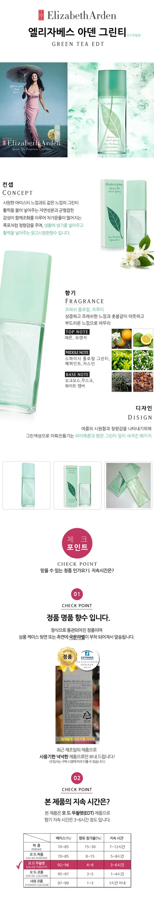 엘리자베스아덴 그린티 오드뚜왈렛, 100ml, 1개 상세 이미지 2