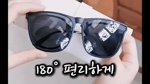 안경 위에 쓰는 UV차단 선글라스, 퍼플, 1개 상세 이미지 11