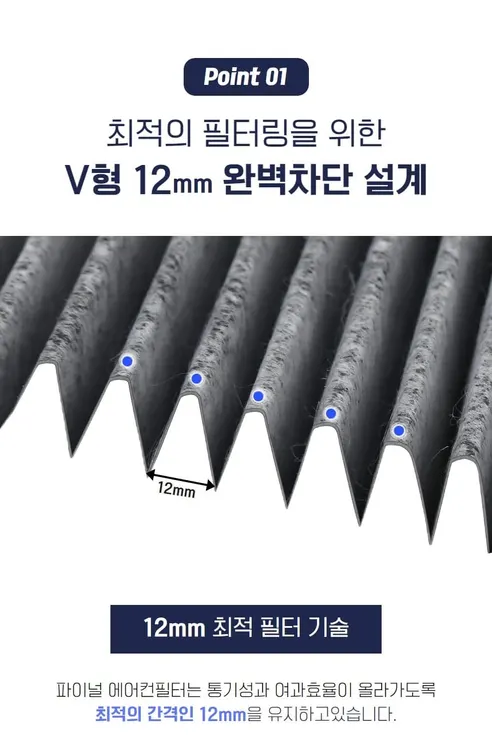 파이널 차량용 활성탄 헤파 에어컨 필터, A17, 3개입 상세 이미지 17