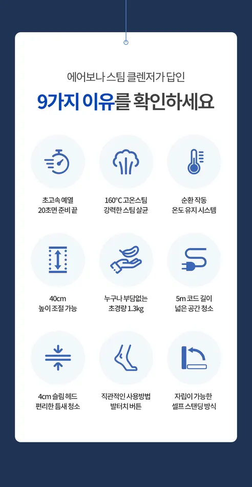 에어보나 올클린 스팀 클렌저 AB-SM800, 1개 상세 이미지 5