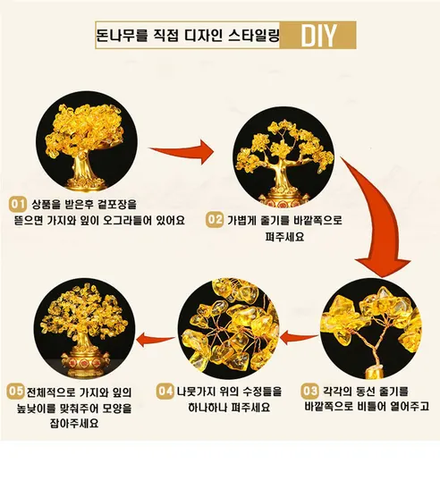 자수정 황금 돈나무, 3개 상세 이미지 6