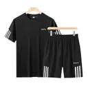 썸머 기능성 반팔 상하세트, 그레이, 2XL(95-100), 1세트