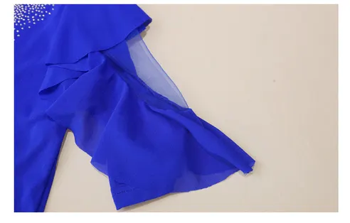 여성 라인댄스복 상의, 블루, 2XL, 1개 상세 이미지 20