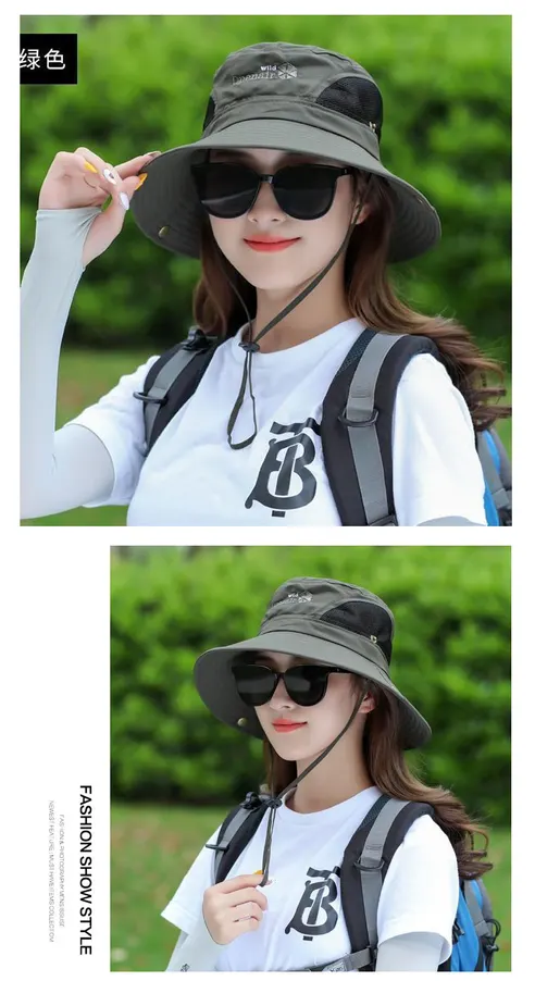 내셔널 측면 메쉬 남녀공용 등산모자, 블랙, 1개 상세 이미지 19