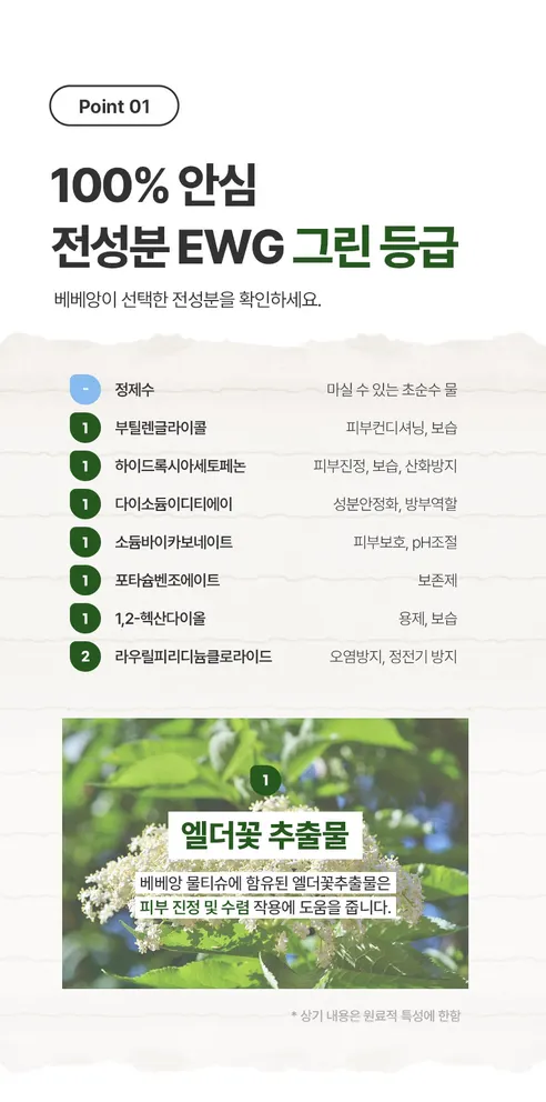 베베앙 오리지널 플러스 물티슈 캡형, 100매, 10팩 상세 이미지 6
