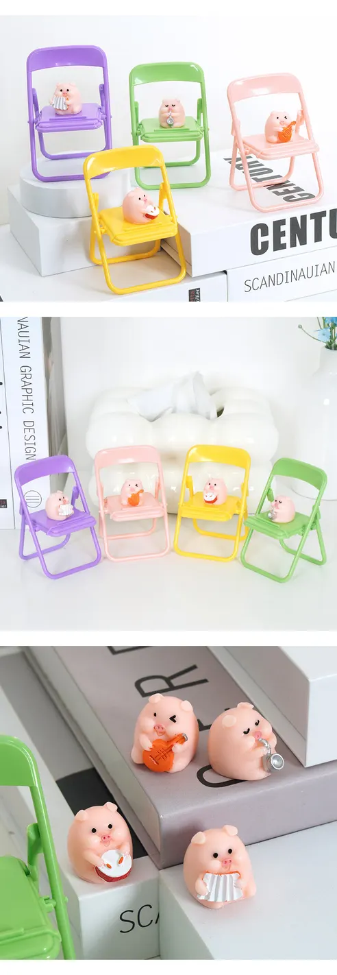 아기돼지 피규어 세트, B(초록우비), 1개 상세 이미지 18