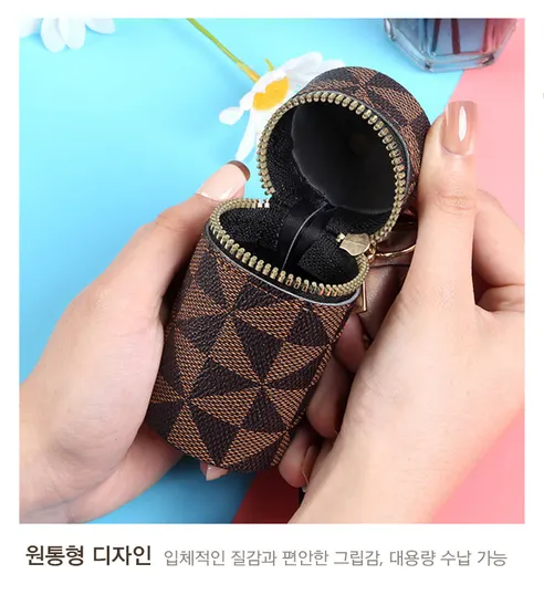스카프 포인트 미니백 키링, 핑크, 1개 상세 이미지 9