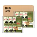 삼육김 들기름으로 구운 광천김 도시락김, 4g, 32봉
