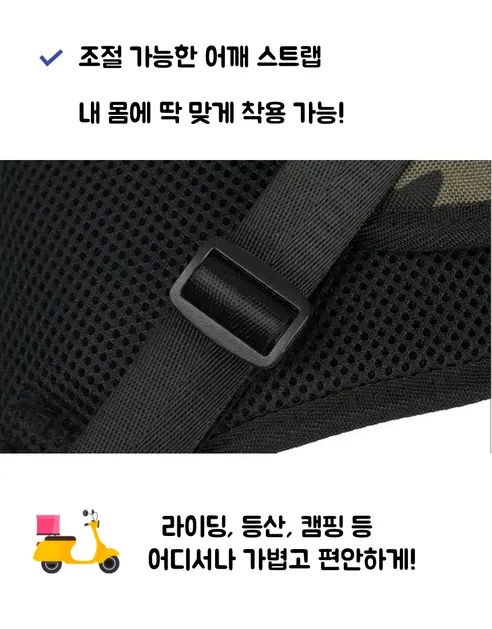 오토바이 배달조끼 지퍼형 라이더 반사 멀티포켓, 블랙, One Size, 1개 상세 이미지 15