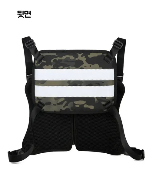 오토바이 배달조끼 지퍼형 라이더 반사 멀티포켓, 블랙, One Size, 1개 상세 이미지 25