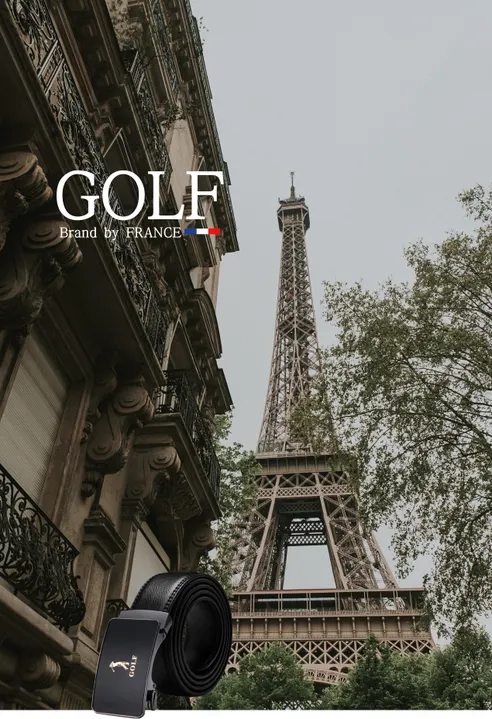 GOLF 소가죽 캐주얼 벨트 P834877, 블랙, 125cm, 1개 상세 이미지 1