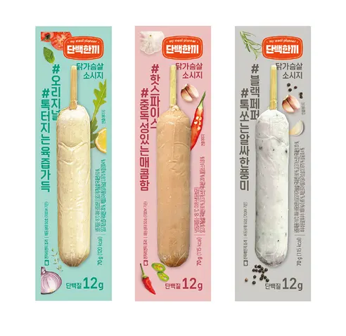 마니커에프앤지 단백한끼 닭가슴살 소시지 오리지널, 70g, 20개 상세 이미지 13