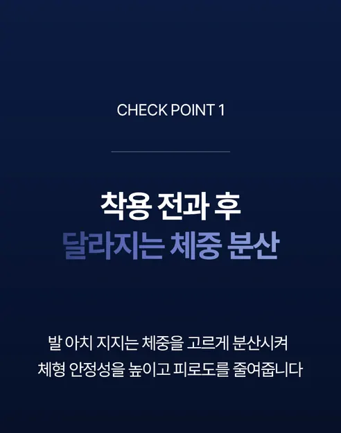일감생활 풋 아치 패드, 블랙, S, 1쌍 상세 이미지 14