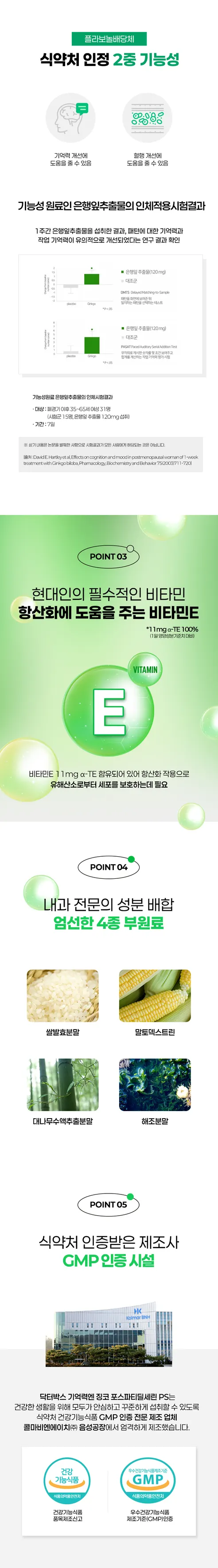 닥터박스 기억력엔 징코 포스파티딜세린 PS, 450mg, 60캡슐, 1개 상세 이미지 4