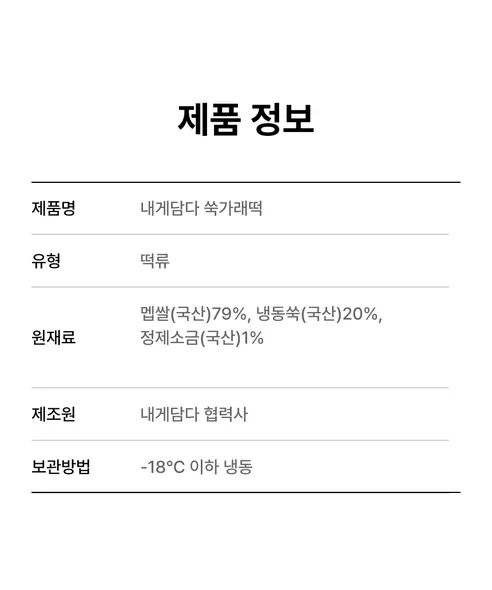 내게담다 제주 해풍 쑥 제주 특등급 원물 쑥가래떡, 2kg, 1박스 상세 이미지 16