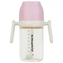 아기 빨대컵 어린이집 물병 빨대추, 핑크, 240ml, 1개