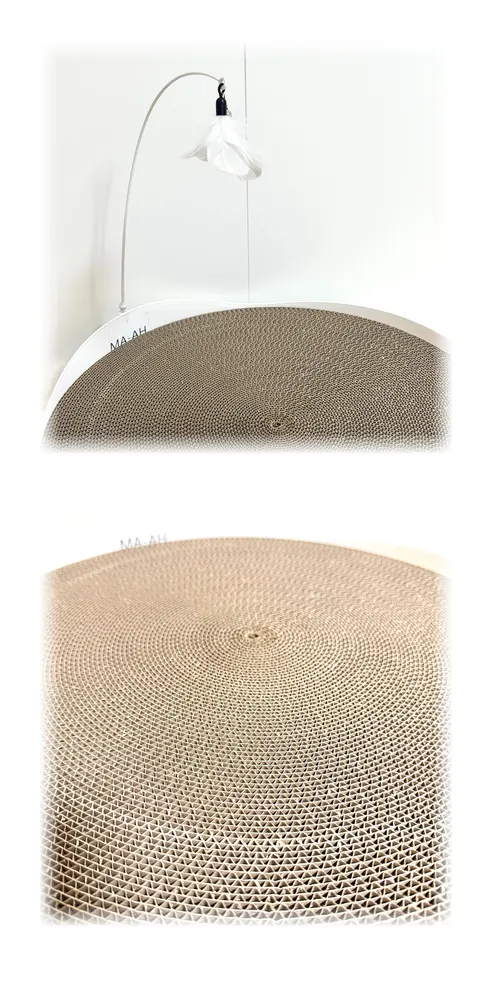 고양이 대형 트랙볼 스크래쳐 평판형 장난감, 화이트, 50cm, PTVC-25, 1개 상세 이미지 8