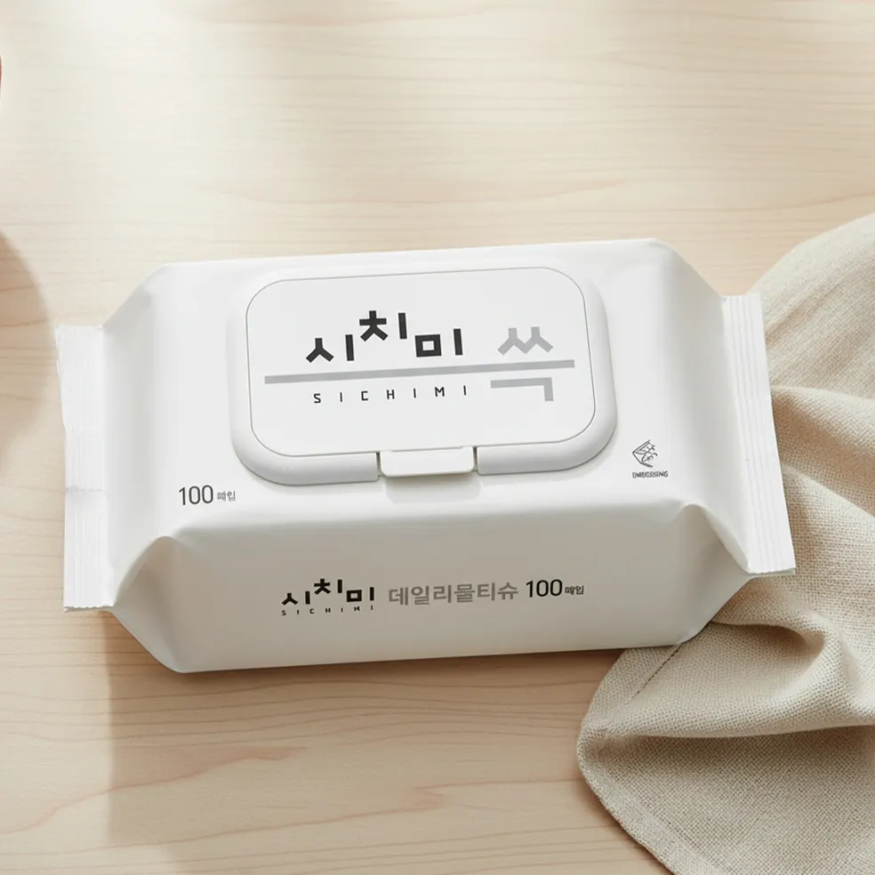 시치미 쓱 데일리 물티슈 캡형, 100매, 10팩 상품 이미지