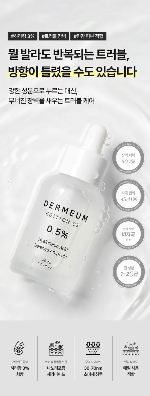 더뮴 에디션1 히알루론산 0.5프로 밸런스 앰플, 50ml, 1개 상세 이미지 5