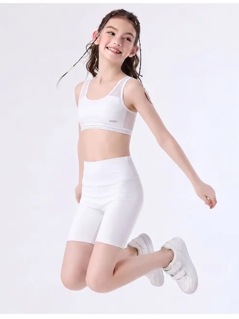 르브니 CW플레이 주니어 브라, 화이트, 1개 + 핑크, 1개, 비기너, 2개 상세 이미지 14