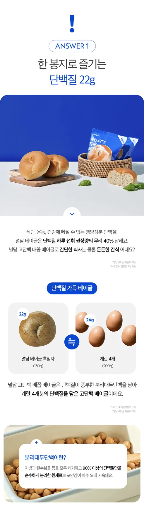 널담 고단백 배꼽 베이글, 맛혼합, 10개 상세 이미지 5