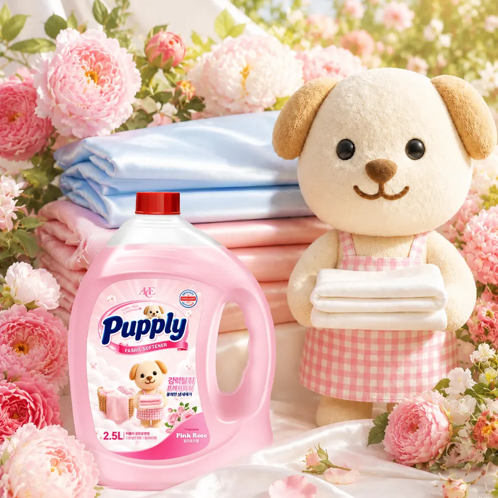 에이스퍼플리 고농축 핑크로즈 섬유유연제, 실내건조, 2.5L, 4통 상품 이미지
