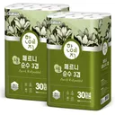 한예지 페르니 도톰 순수 3겹 화장지, 30m, 30롤입, 2개