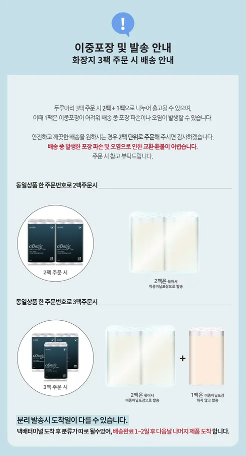 숨 데일리 화장지, 천연펄프, 3겹, 30m, 30롤, 1팩 상세 이미지 1