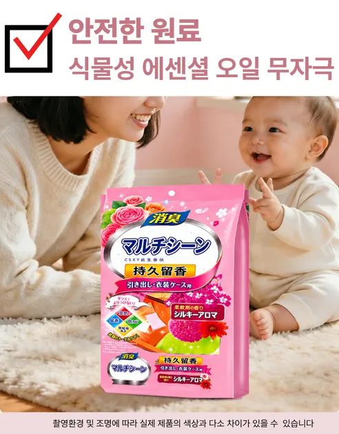 일본식 의류용 방충 방습제, 장미향, 2ml, 48개입, 3개 상세 이미지 17