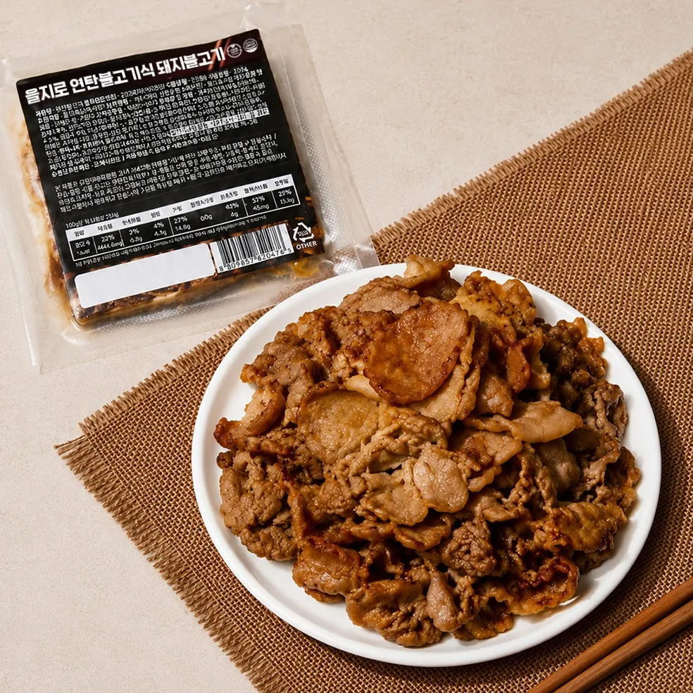 을지로 연탄불고기식 돼지불고기, 250g, 4개 상품 이미지