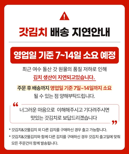 21세기푸드 여수 갓김치, 1kg, 1박스 상세 이미지 1
